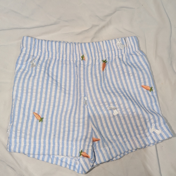 Starting Out Orange and Blue Easter Spring Bunny Infant Baby Matching Set - Picture 6 of 7